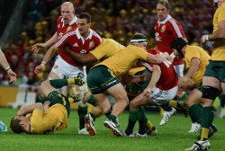 The British and Irish Lions arrived in Suncorp for the first Test, hoping to avenge their upset loss during the 2001 Australian series.