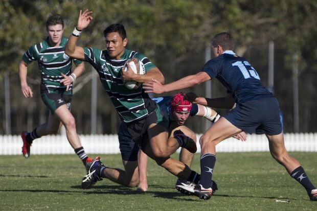 Len Ikitau breaks the line - Image courtesy of Holly Hope Photography