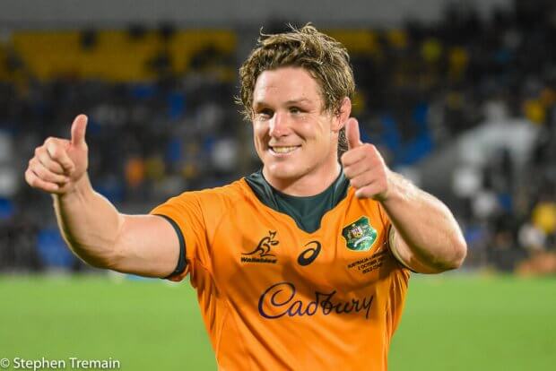 Two thumbs up from Michael Hooper 