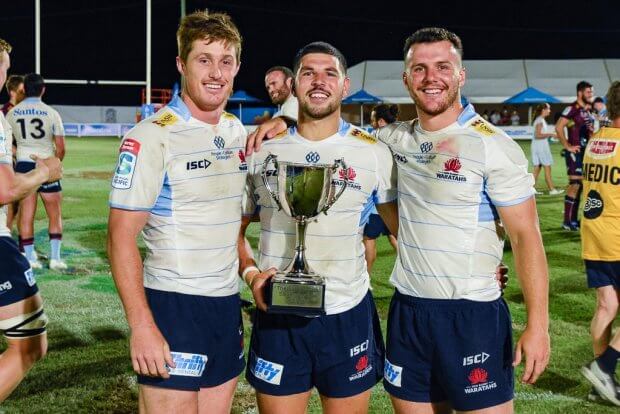 Alex Newsome, Triston Reilly & Dylan Pietsch with the Santos Cup