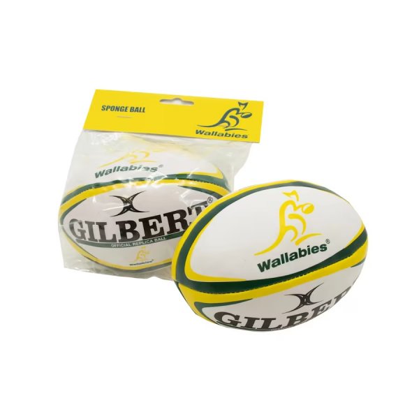 Wallabies Gilbert Kids Sponge Rugby Ball