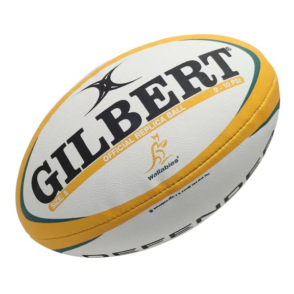 Wallabies Gilbert Replica Rugby Ball - Size 5